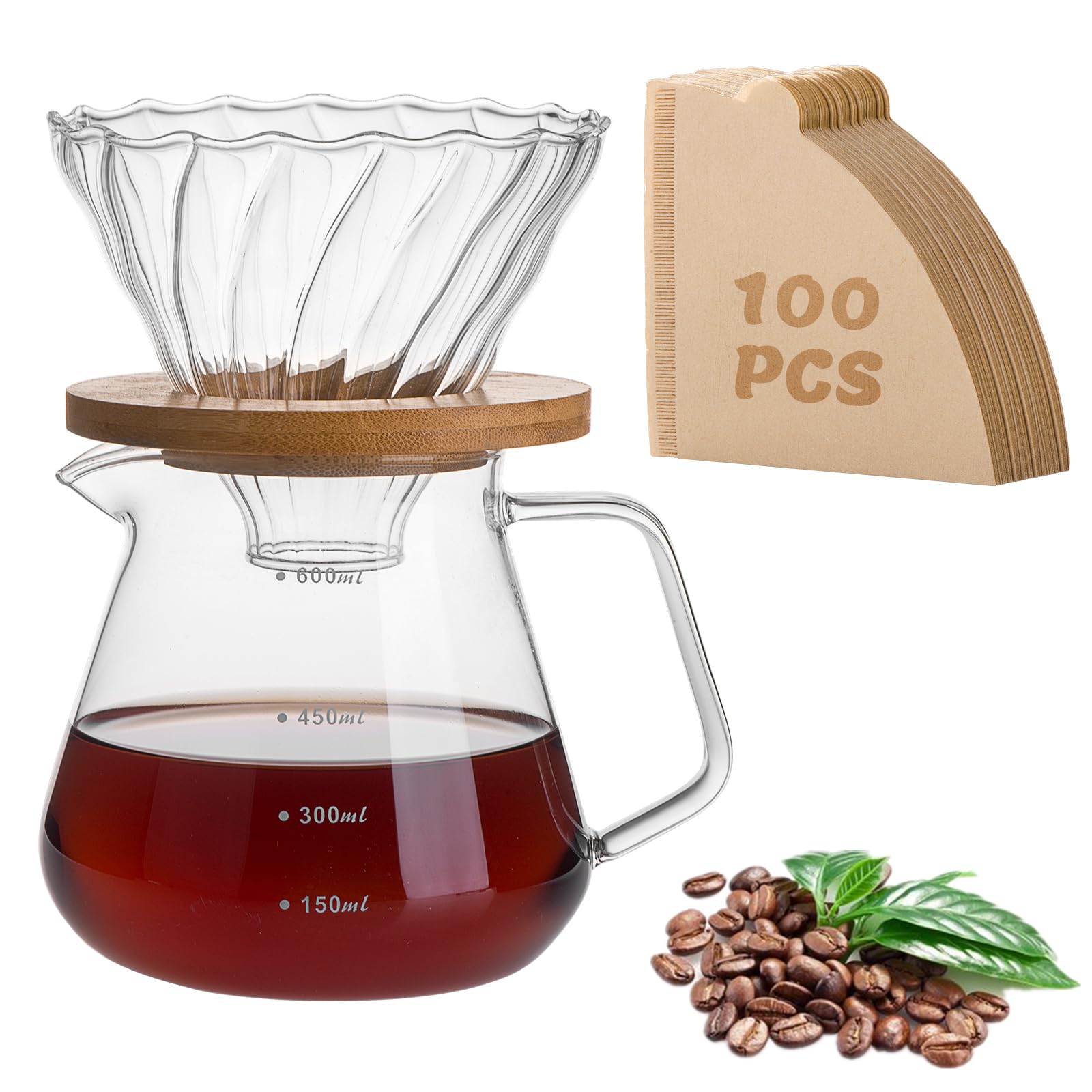 Amazon.com: shoxil Pour Over Coffee Maker Set – Drip Coffee Pot