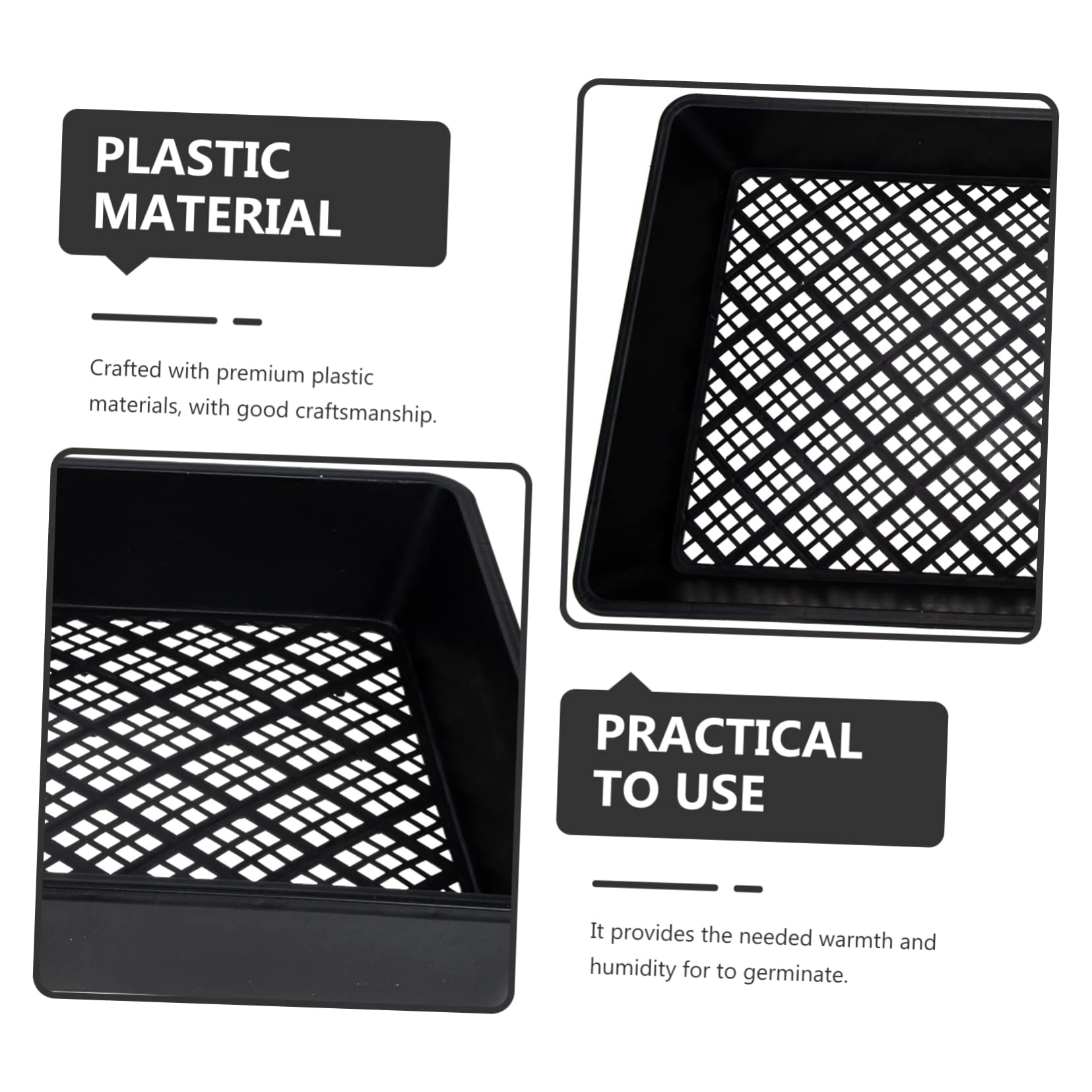 TOYANDONA 6pièces Lot de Plateaux de Semis Multi Germination des Germes Pratiques pour Jardinage et Culture