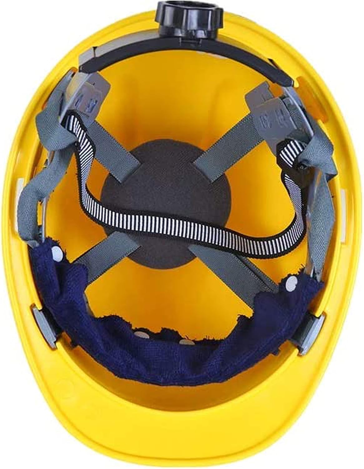 G & F Products Hard Hat Sweatband, 6-Pack Snap-On Liner, 100% Cotton, Washable, Sweat-Absorbing, Soft & Breathable, Durable Overlock Stitching, Universal Fit for Most Hard Hats, Blue