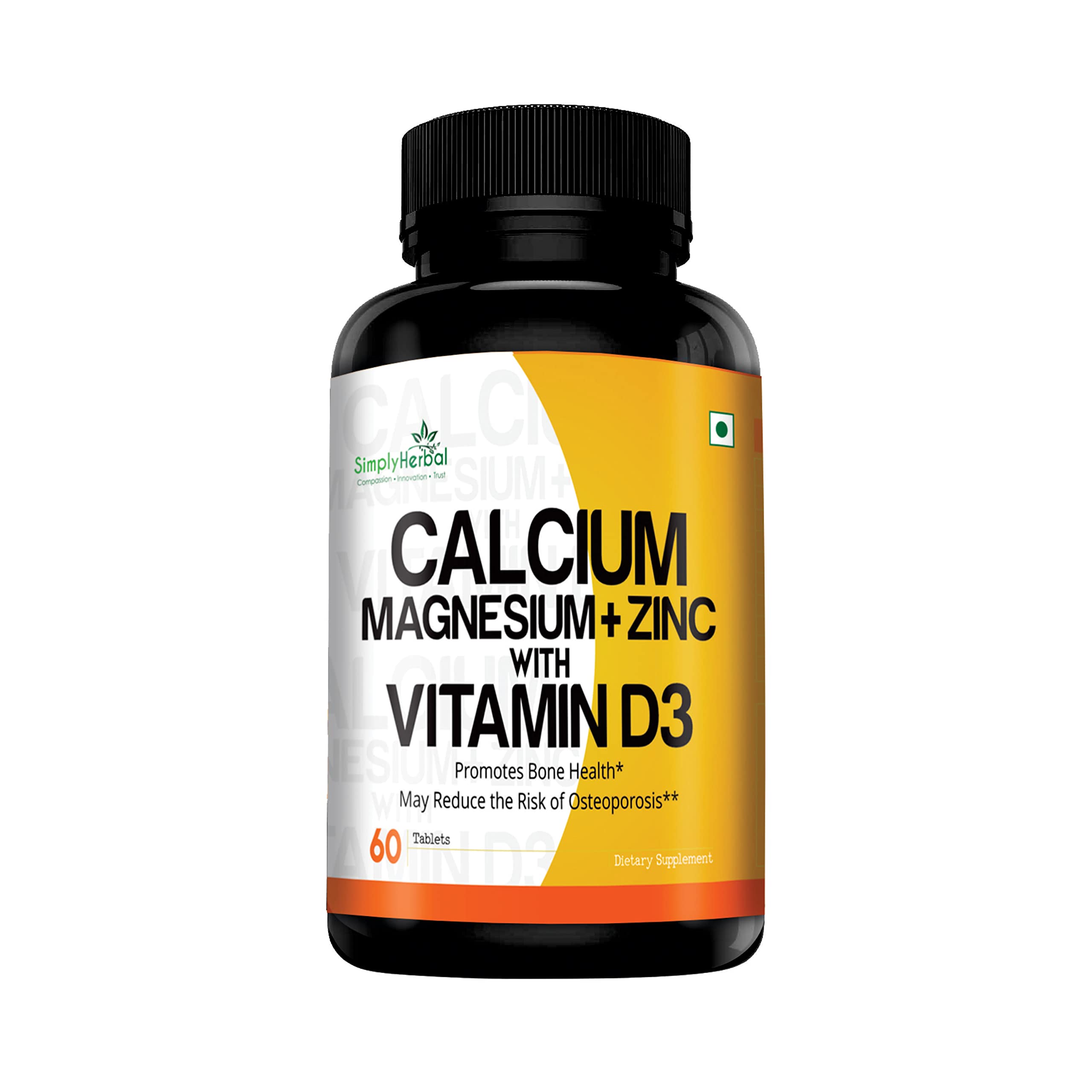 Buy Simply al Calcium Magnesium Zinc D3 Supplement for Men & Women With