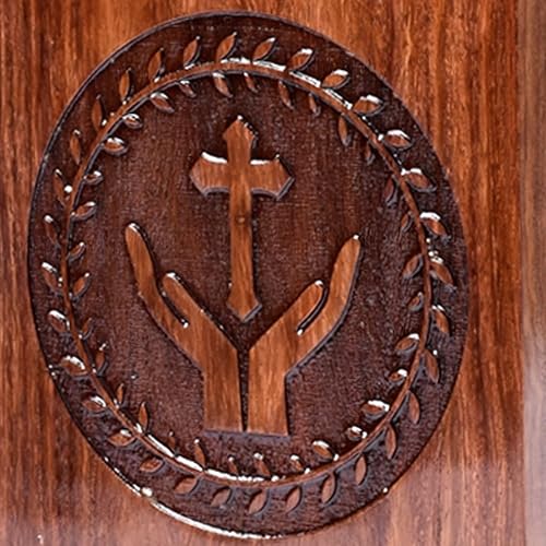 Miniatura 3 de Urna de palisandro para cenizas humanas, caja de madera del árbol de la vida, urna de cremación personalizada para cenizas, caja grande de madera