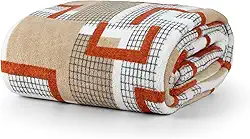 Cobertor Manta Microfibra Solteiro 01 Peça (Toque Aveludado) (Mix Geo)