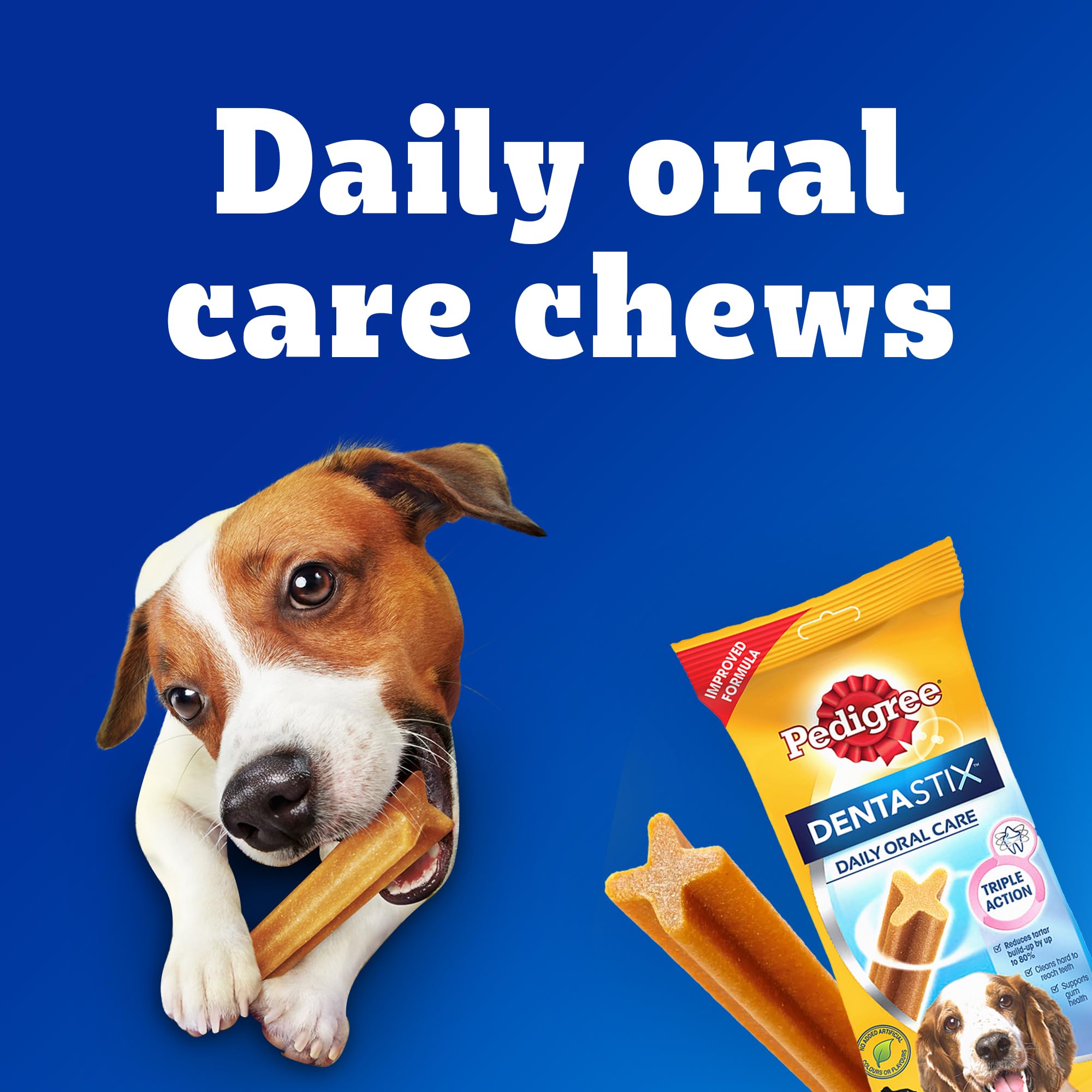 Pedigree Dentastix Oral Care Dog Treat, Adult Medium Breed (10-25 kg), 720 g, Recommended by Vets, Supports Gum Health, Reduces Risk of Gum diseases 4