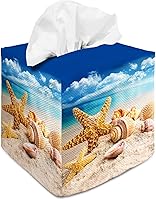 Vista 73 de Tissue Box Cover Square Decorative Tissue Box Holder Cute Funny Cube Tissue Case Cover-Alpaca Tissue Box Cover