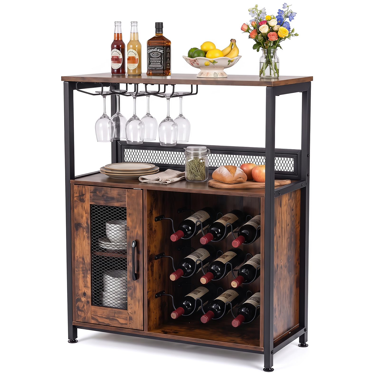 giantex armoire à vin 9 bouteilles 3