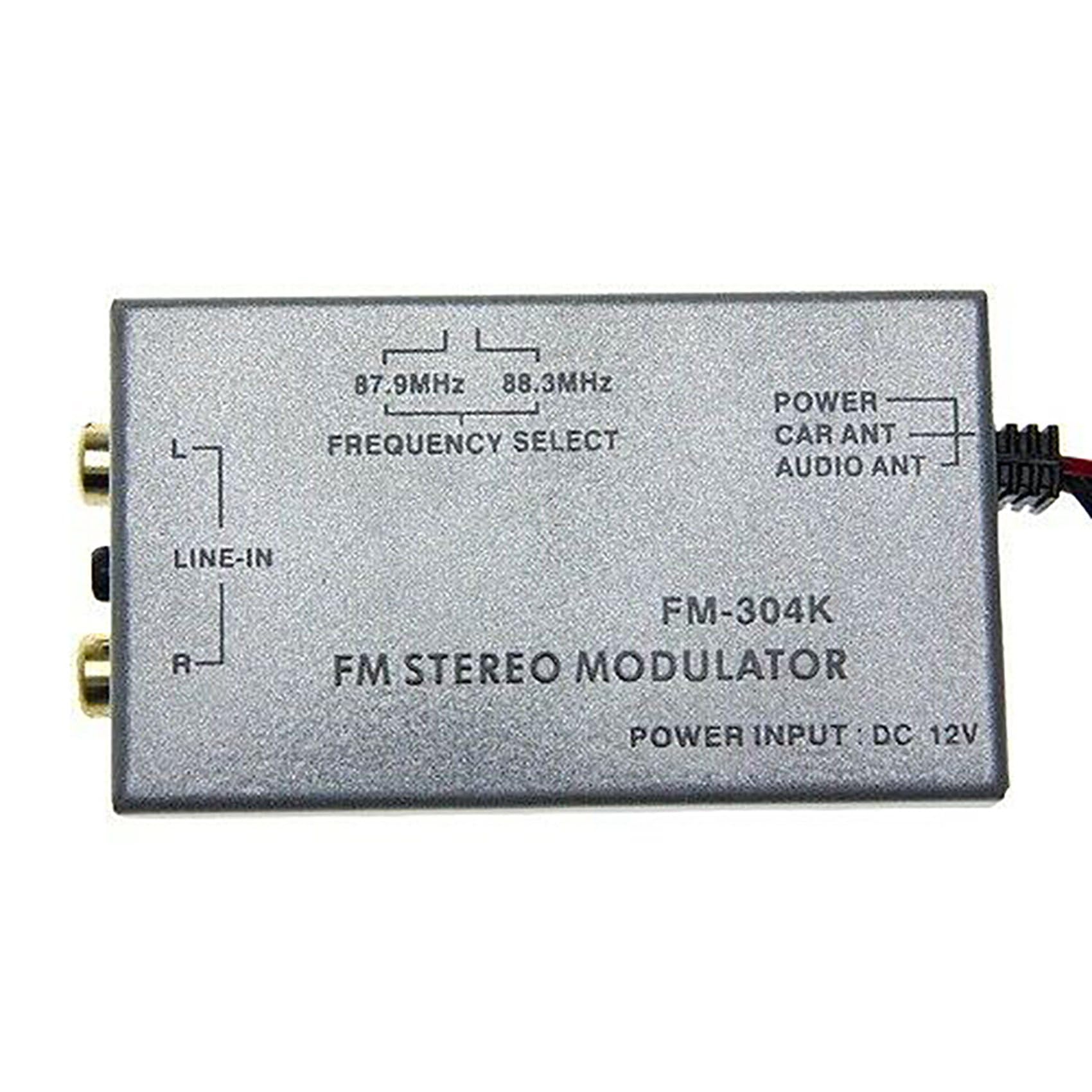 10X Universal FM Modulator Stéréo Mp3 Auto Antenne Kabel Autoradio Cinch Aux Adaptateur