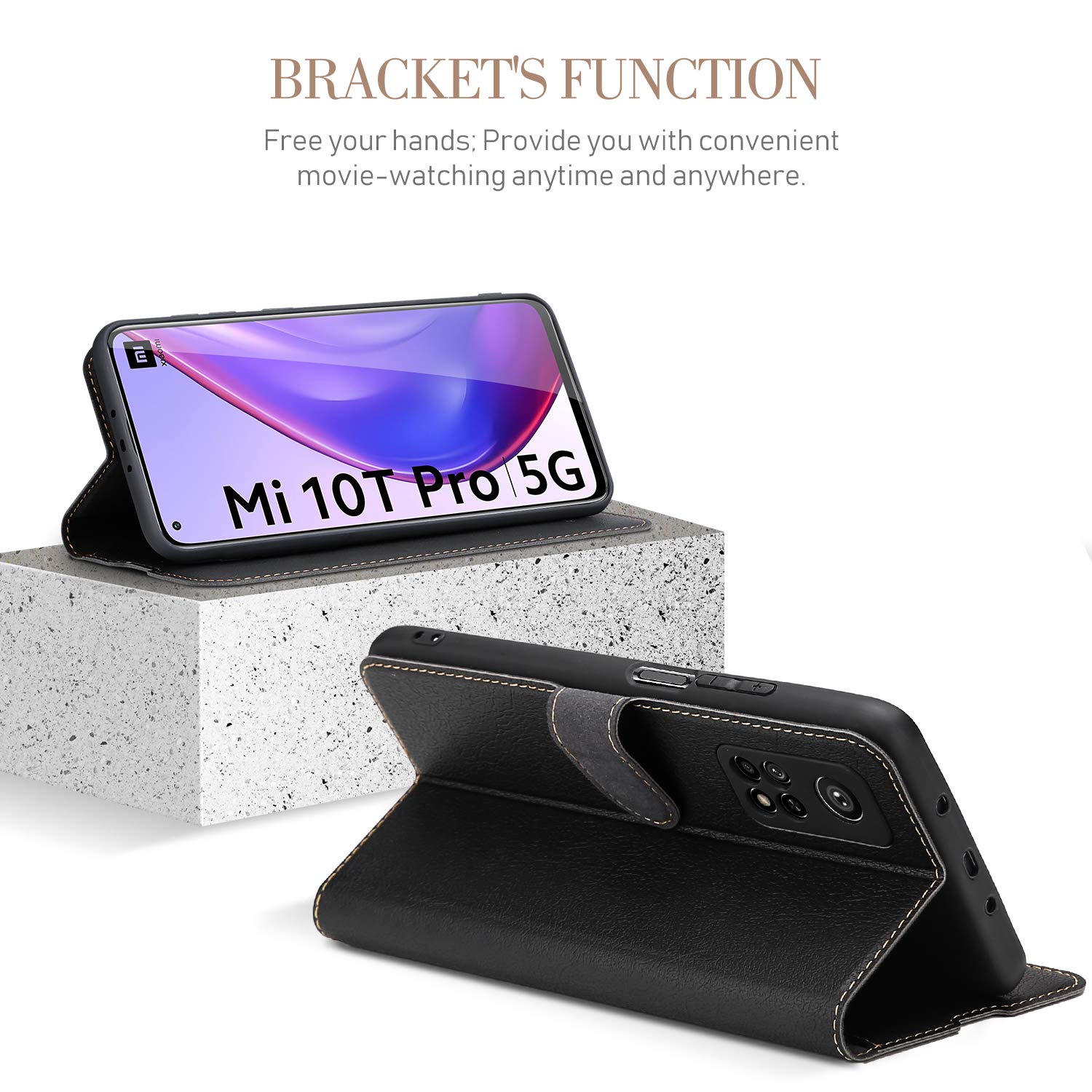 Protezione 360 Gradi Xiaomi 10t Custodia Per Xiaomi Mi 10T E Mi 10T Pro 5G Cover Portafoglio Libro Cover Doppia Funzione