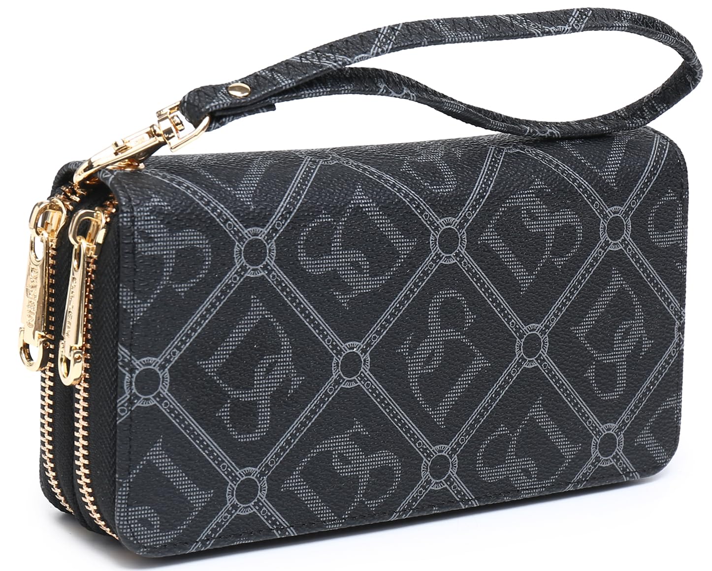 Dasein RFID Blocking Wallet Purse for Women Large Capacity Wristlet Clutch Bag Multi Card Holder Phone Case with Wrist Strap