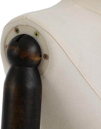 Miniatura 8 de Vestido de maniquí femenino, cuerpo de maniquí de muñeca con base triangular, altura ajustable, 61-79 pulgadas, modelo de exhibición de ropa para