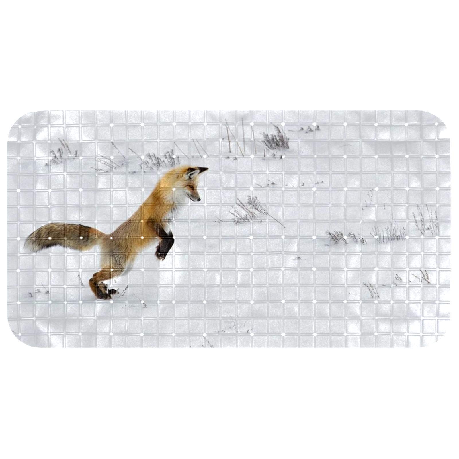 Tapis de bain long 37,3 x 68,3 cm haut de gamme avec ventouses puissantes