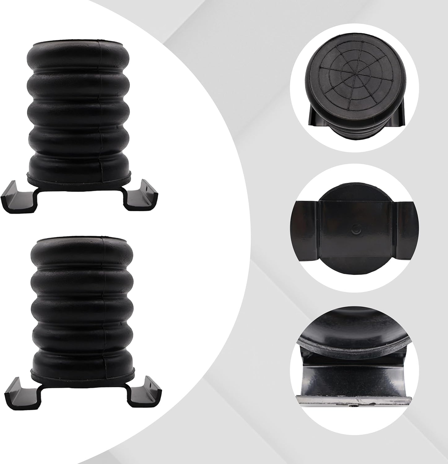 SSR-610-47 Rear Air Helper Springs Compatible with Toyota Tundra Tacoma Hilux Vigo for Frontier Titan for Mitsubishi Triton Auxiliary Springs Black 2Pcs Replaces SSR-610-47 SSR61047