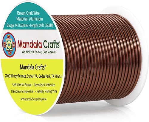 Vista 196 de Mandala Crafts - Alambre de aluminio anodizado de calibre 10 para manualidades de joyería - 32 pies de alambre flexible de cobre coloreado - Doble