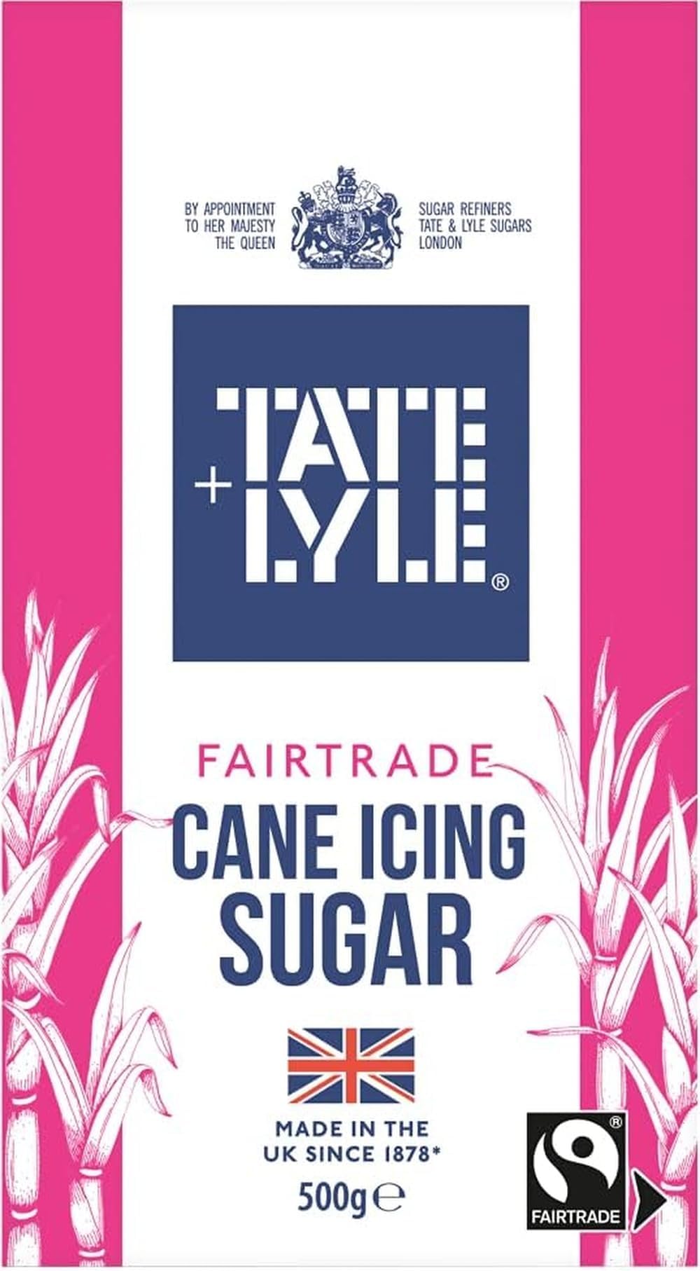 Tate & Lyle Fairtrade Cane Sugar Icing Sugar, 500g | Country of Origin: United Kingdom