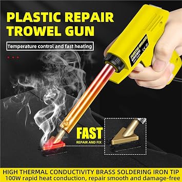 Welding Kit 100W-30W Plastic Welding Kit Plastic Welder Soldering Iron Kit For Car Bumper Bumper,Dashboard(A)