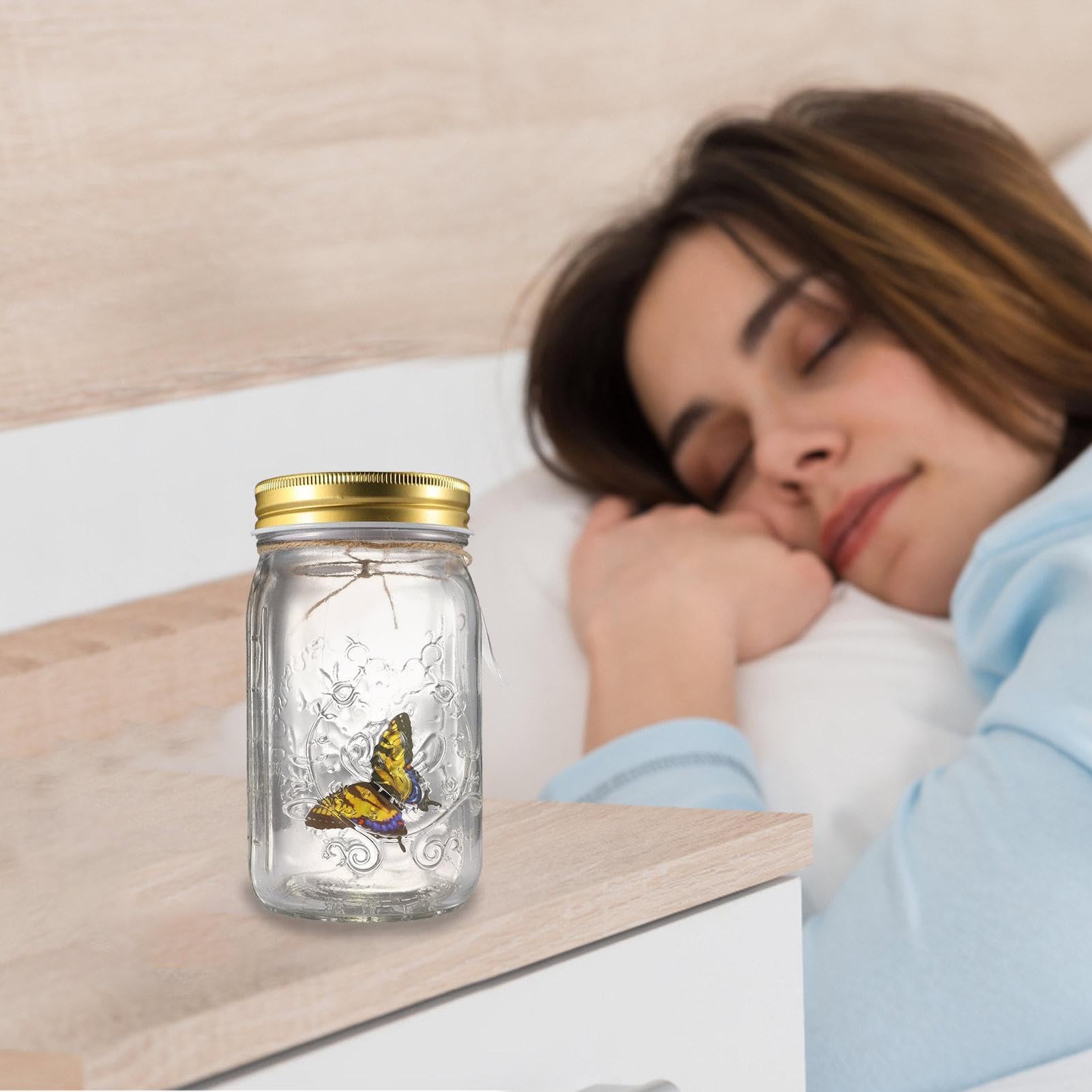 Generisch Butterfly Collection Jar – dekoracyjne oświetlenie domu