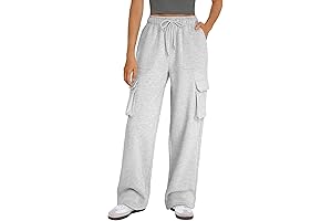 AUTOMET Womens Sweatpants Wide Leg Cargo Pants Casual Sweatpants for Women Clothes...