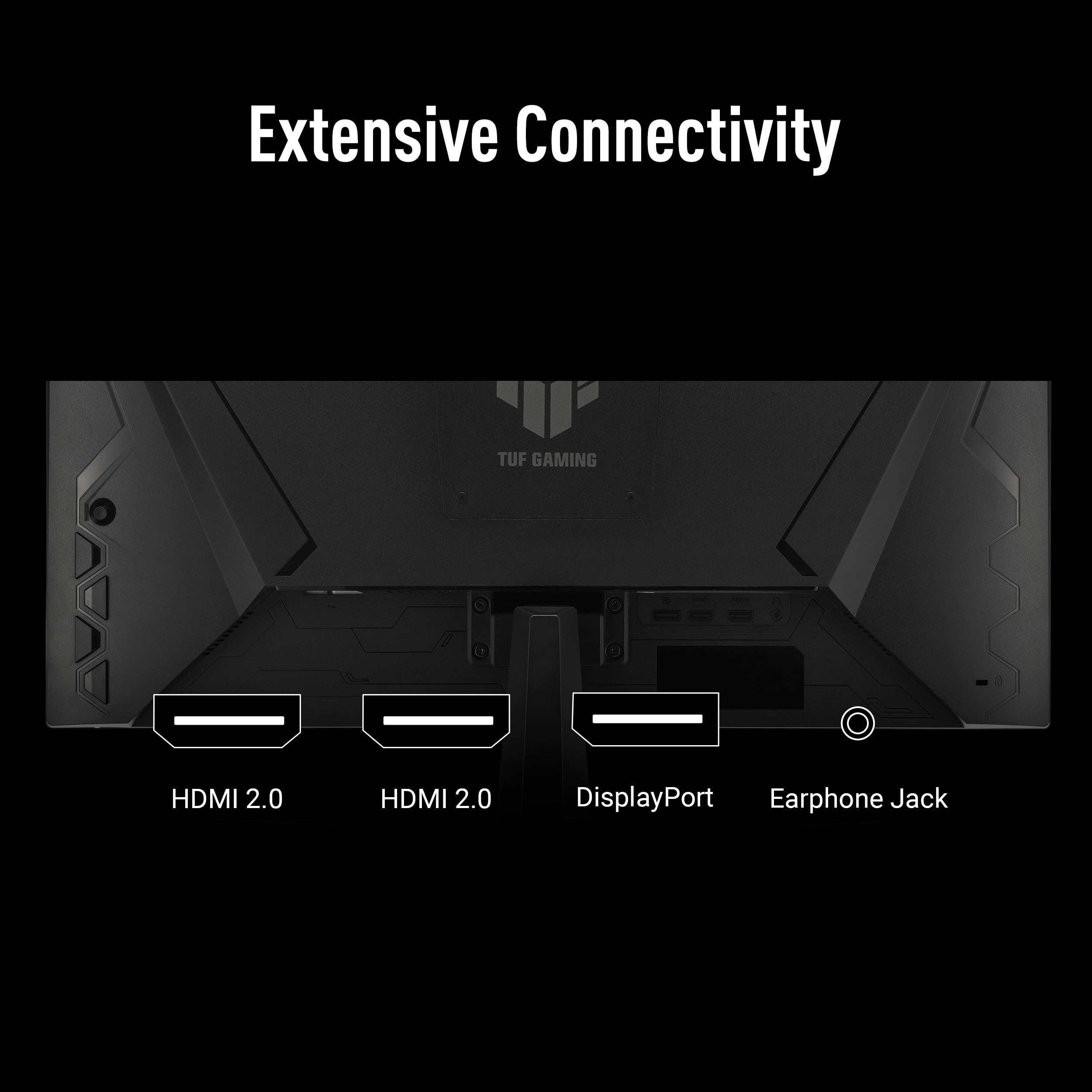 ASUS TUF Gaming VG249Q5A Monitor Full HD 24" 200 Hz, 0,3 ms GtG, FreeSync Premium, Adaptive Sync, G-Sync, ELMB, GameFast - Panel IPS Fast-16:9, 1920 x 1080, DisplayPort, HDMI, Speaker