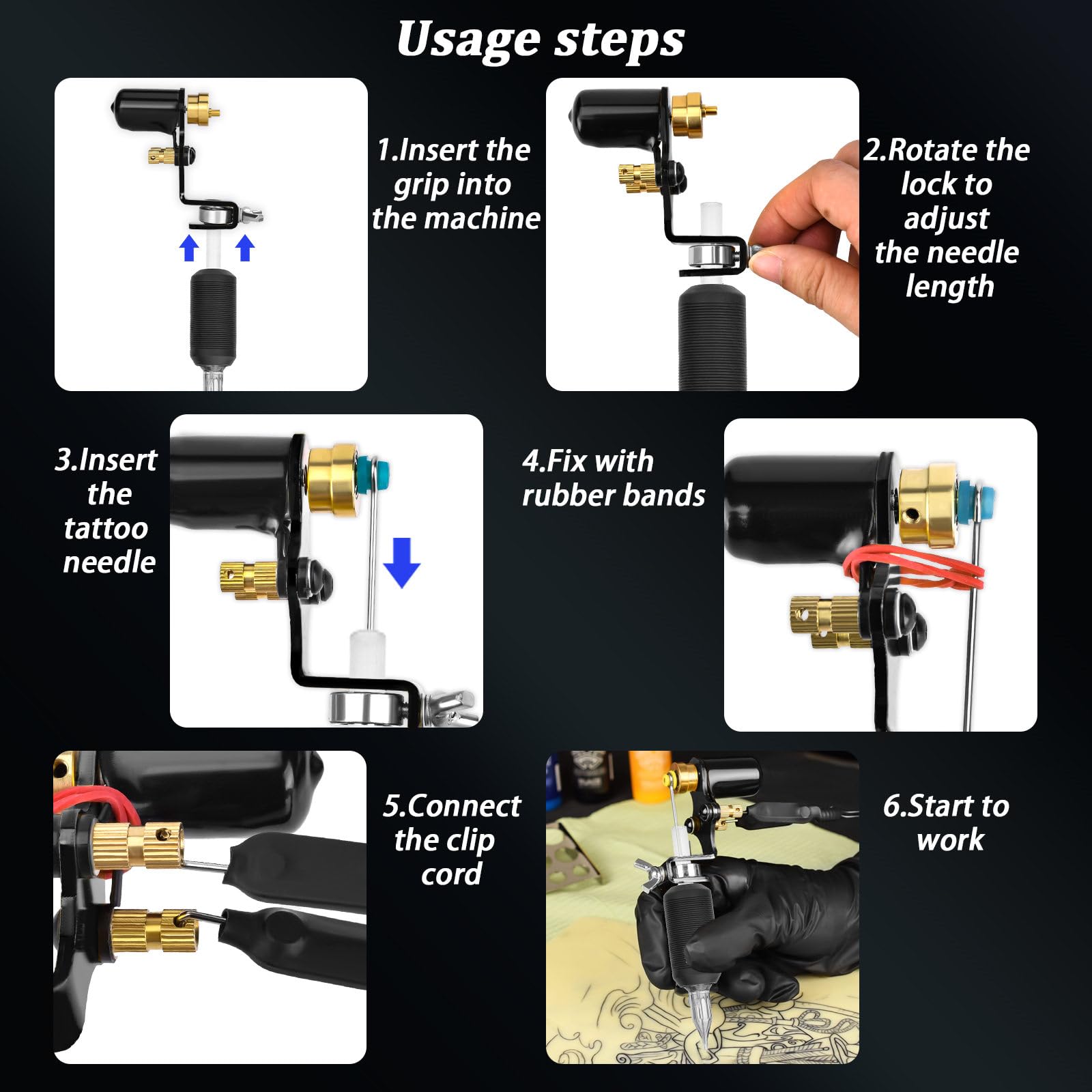 Amazon.com: ATOMUS Tattoo Machine Shader & Liner Assorted Tattoo