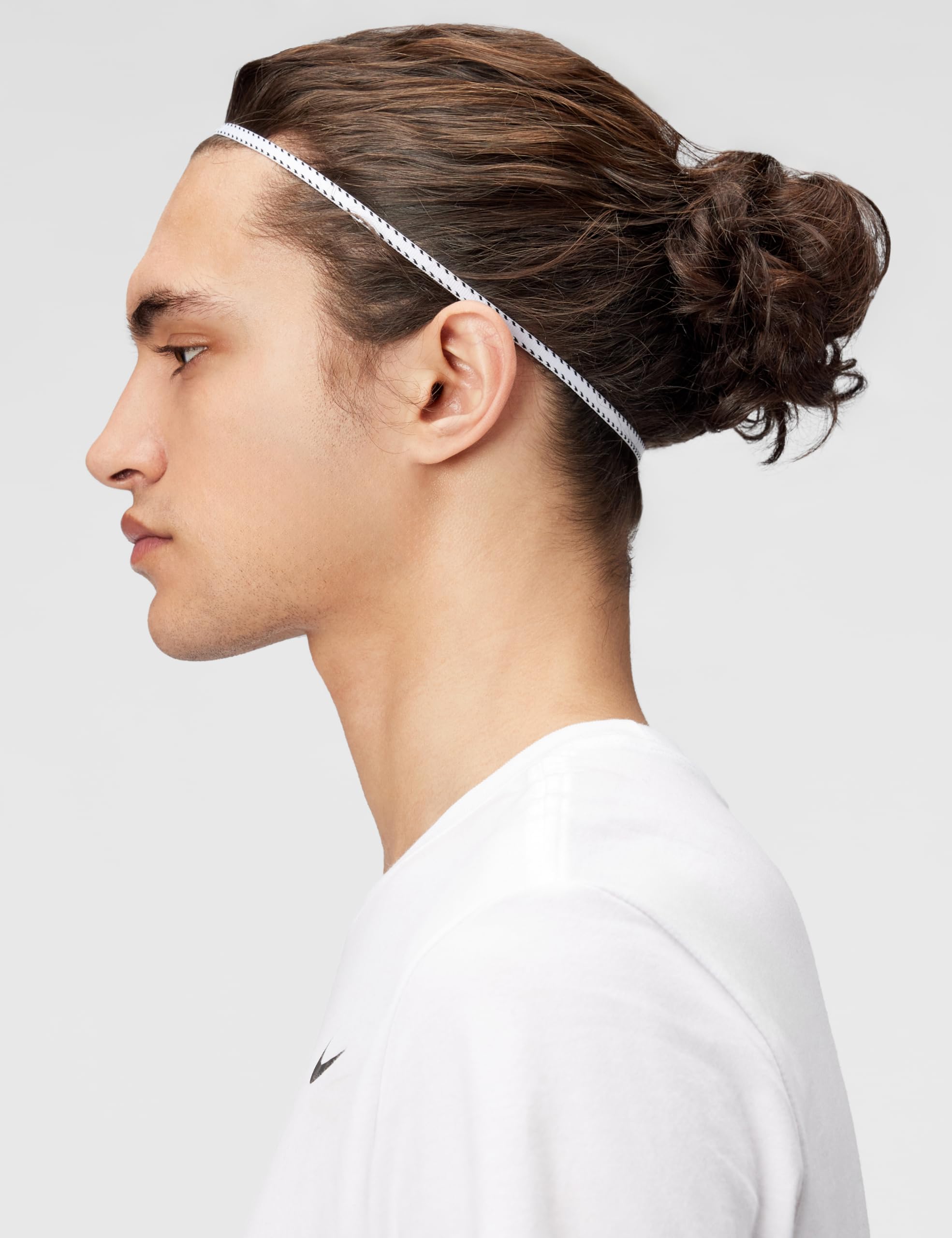 Nike Mężczyźni Flex Classic Slim 6PK Opaska na głowę White/Black/White One Size