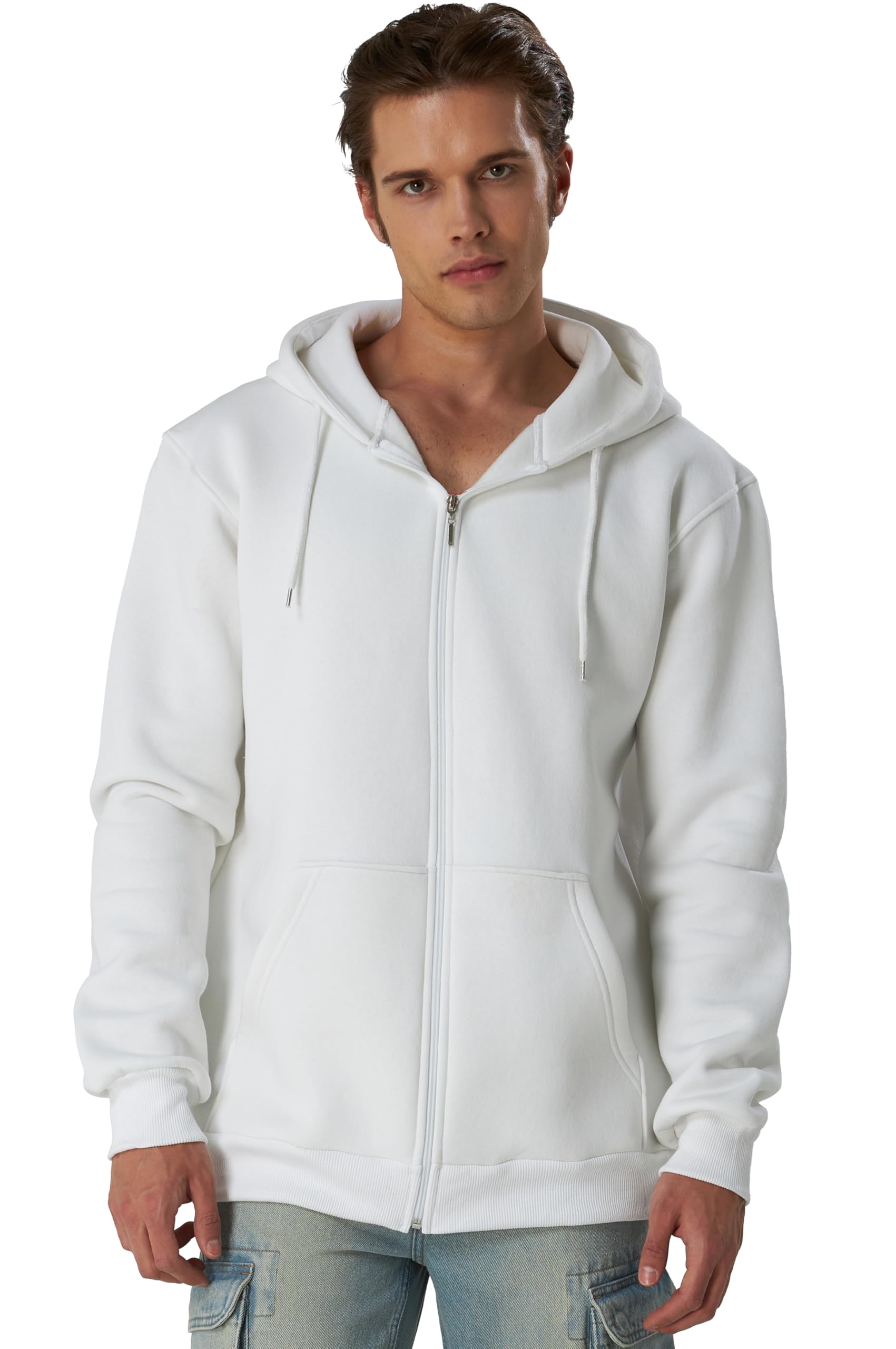 Smith & Solo Herren Kapuzenpullover – Kapuzenjacke reißverschluss, Sweatshirt Pullover Langarm – Slim – Fit – Training – Hoodie – Pulli – Hochwertige Baumwollmischung Männer