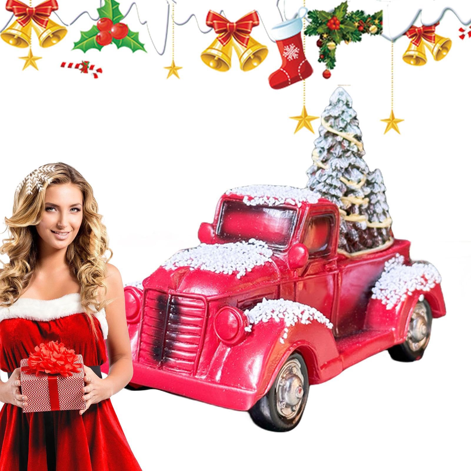 Papel De Embrulho Natal GIOLNIAY - Caminhão Vermelho 4 Folhas 71x101cm