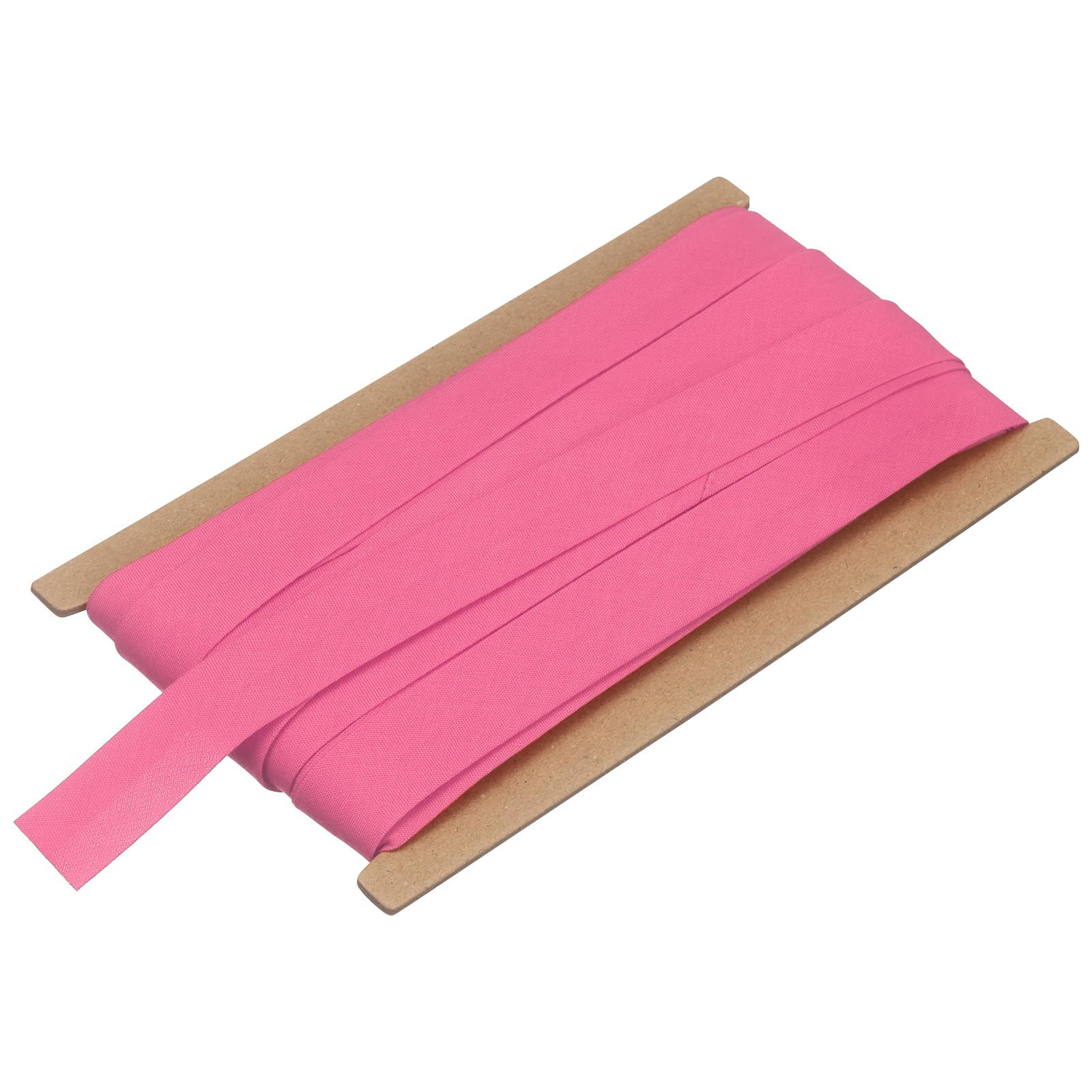 sourcing map 3/4 Inch Double Fold Bias Tape, Polyester Continuous Bulk Bias Tape for Sewing, Seaming Quilting Hemming Binding Crafts (Rose Red 10 Yards)