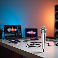 Vista 5 de Mini micrófono de canto plateado para teléfono karaoke micrófono de condensador de 0.138 in micrófono mini micrófono de mano para teléfono móvil