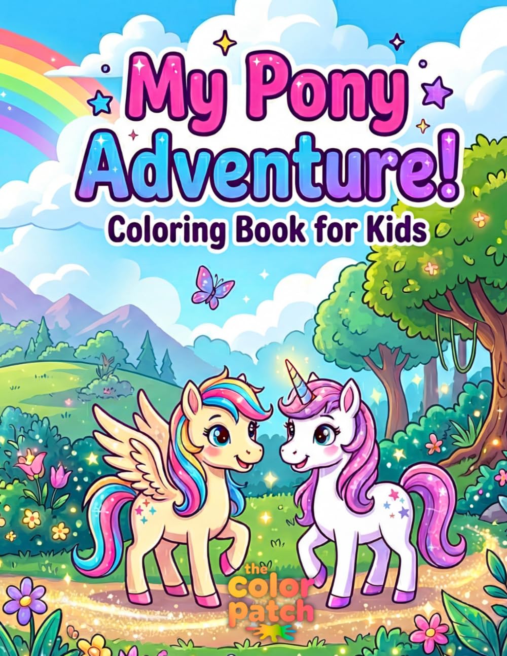 My Pony Adventure!: Coloring Book for Kids: Fun Pony and Horse Adventures to Color