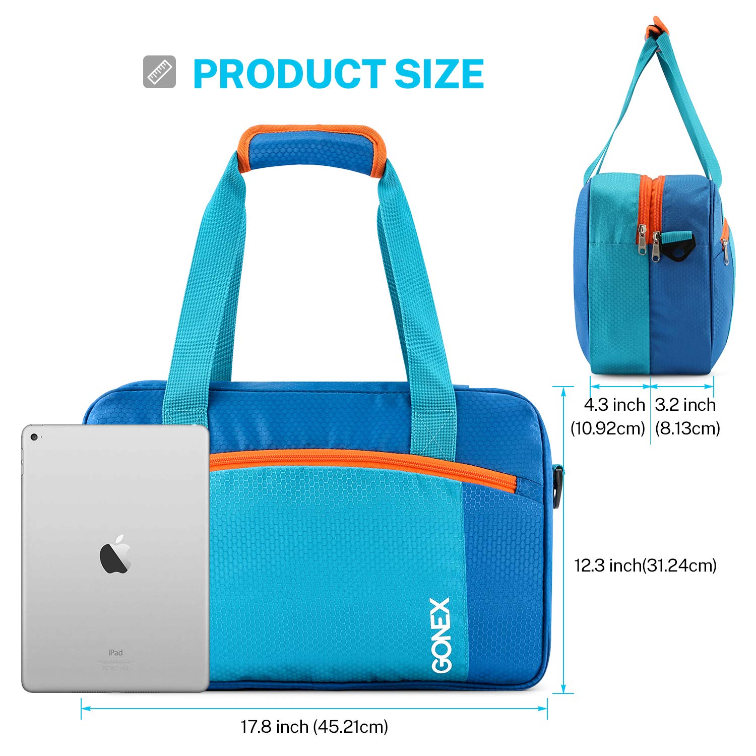 Amazon.co.jp: Gonex Swim Bag、ビーチWet Dryジムトートバッグ