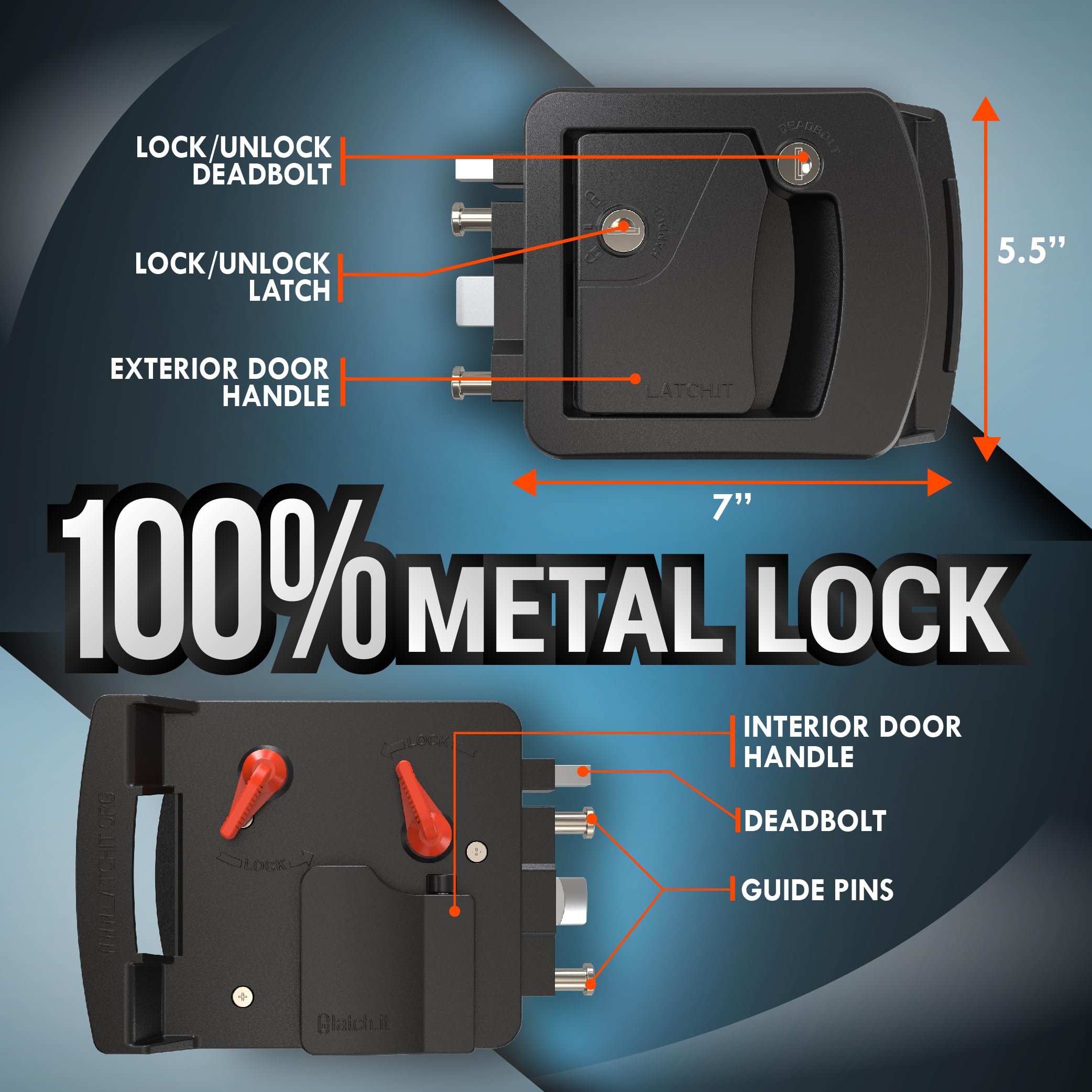 Amazon.co.jp: LATCH.IT RVドアロック交換用 | クラスCキャンパー