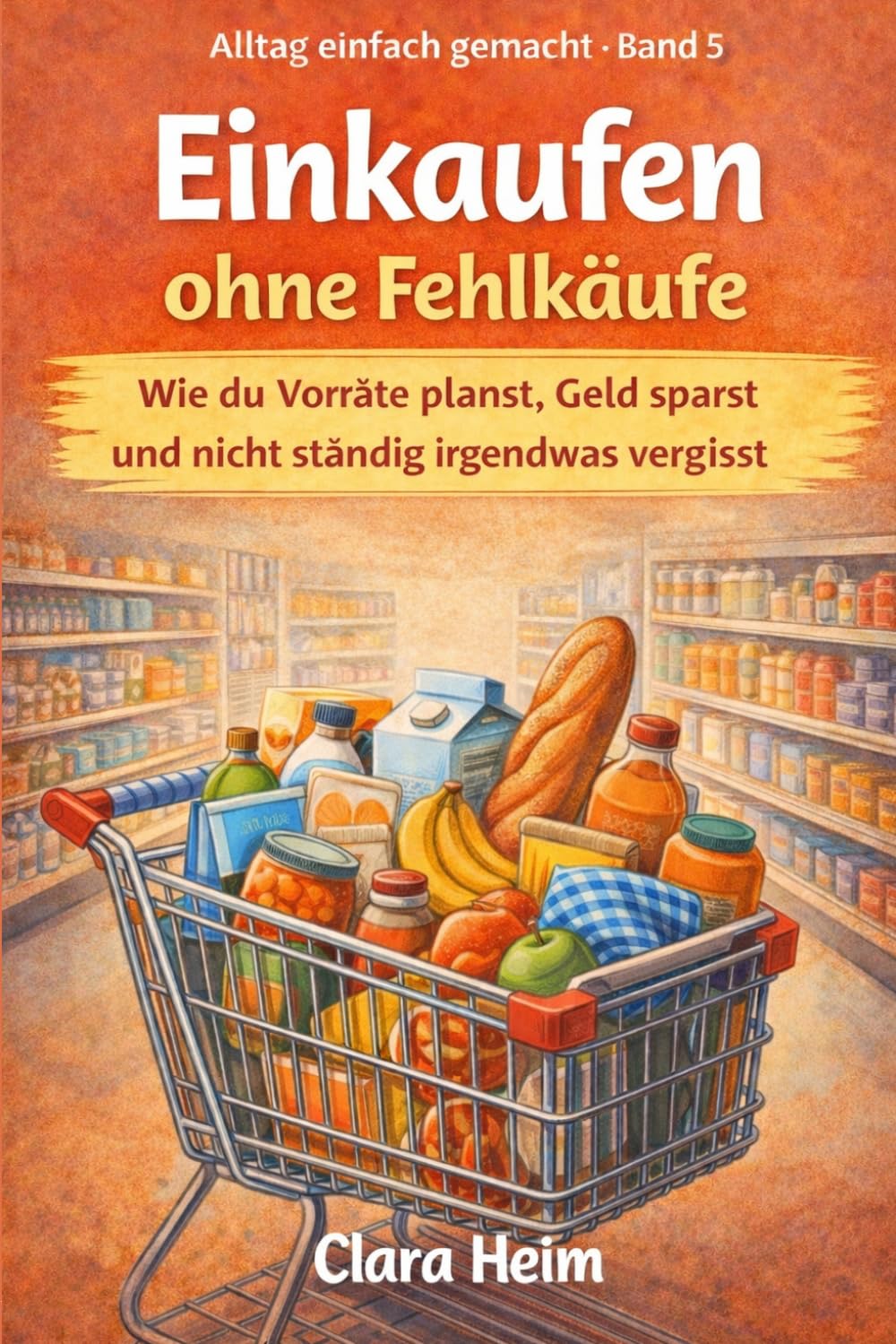 Einkaufen ohne Fehlkäufe: Wie du Vorräte planst, Geld sparst und nicht ständig irgendwas vergisst (Clara Heim - Alltag einfach gemacht)