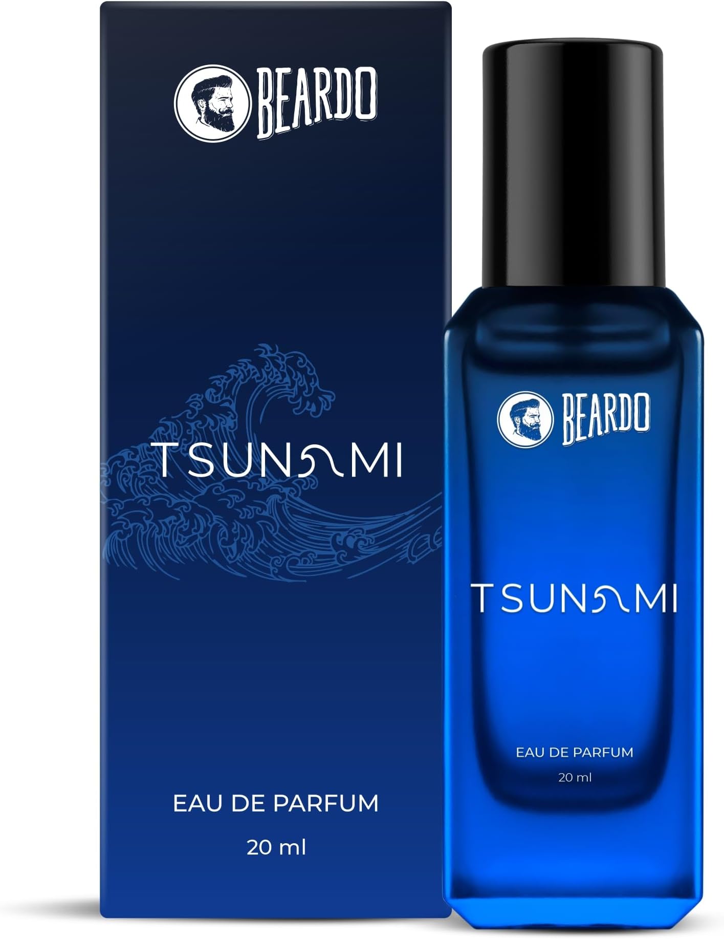Beardo Perfume For Men - TSUNAMI, 20 ml | Intense Fresh - Marine Aromatic Notes | Strong Long Lasting Mens Perfume | EAU DE PARFUM Men|Ideal Gift For Men