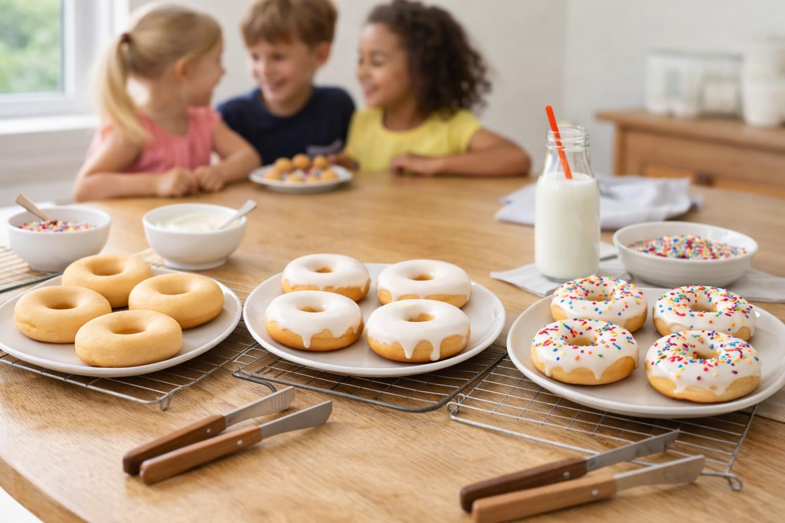 Syntrox SM-1000W Toledo Donut Maker elektrisch – Donut-Maschine mit Antihaft-Donutplatten – Mini Donuts schnell backen – stufenlose Temperatureinstellung – kompakt für Küche & Haushalt