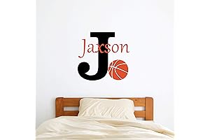 Personalized Name Basketball Wall Decal: The Ultimate Decor for Basketball Enthusiasts