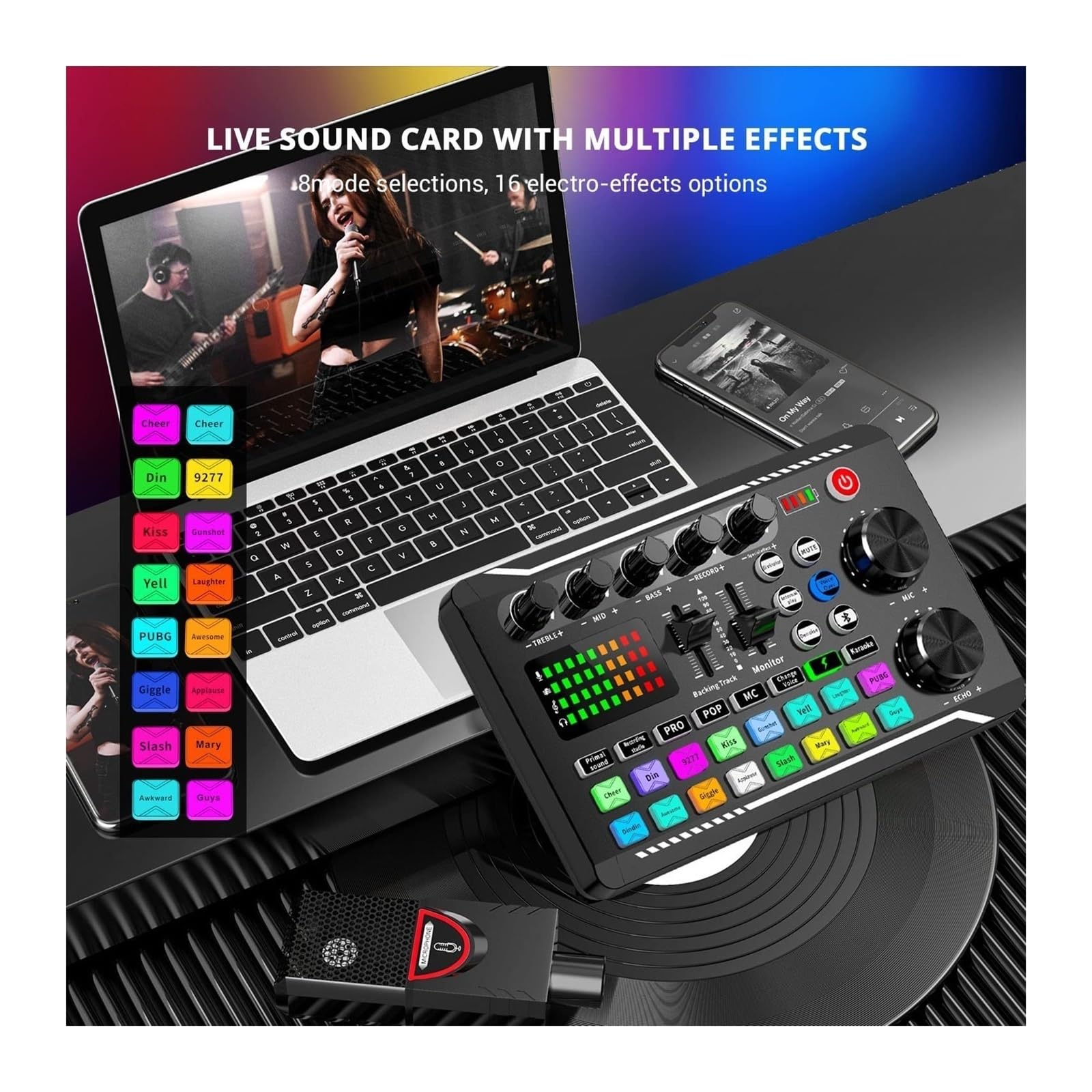 Geluidskaartkit, Podcast Microfoon Geluidskaart Kit, Professionele Geluidskaartkit, Podcast Microfoon Geluidskaart Kit, Professionele