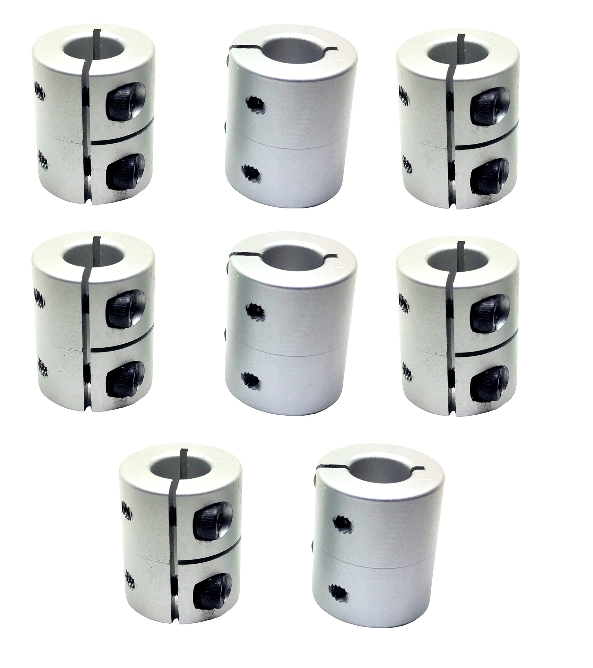 INVENTO 8Pcs 12x12mm Motor Jaw Shaft Coupler Aluminum 12mm to 12mm Rigid Self Centering Coupling for 3D Printer Z Axis Nema 23 Stepper Motor DIY-image-43