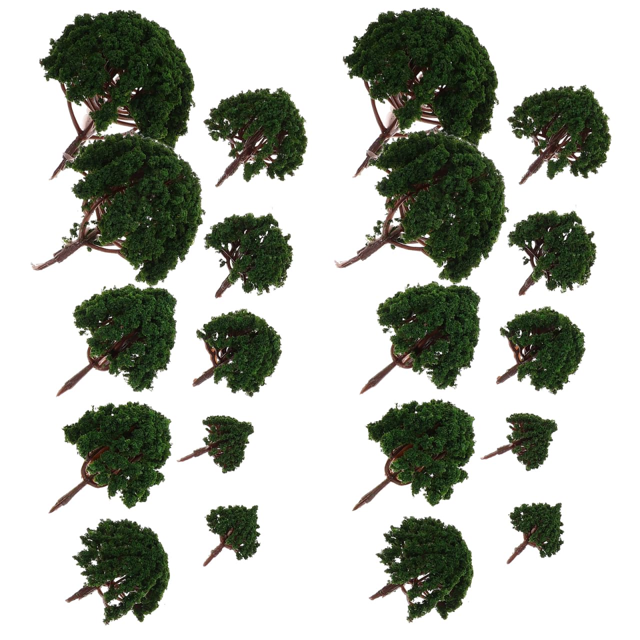 Housoutil Turf 1:43 Gauge N Trees, 20 Pieces, Landscape, Landscape, Trees, Mixed Tree, Yellow Landscape Layout Props for Landscape, DIY Garden Ornament, 3 cm-8 cm, Woodland Scenics, Fine Trees
