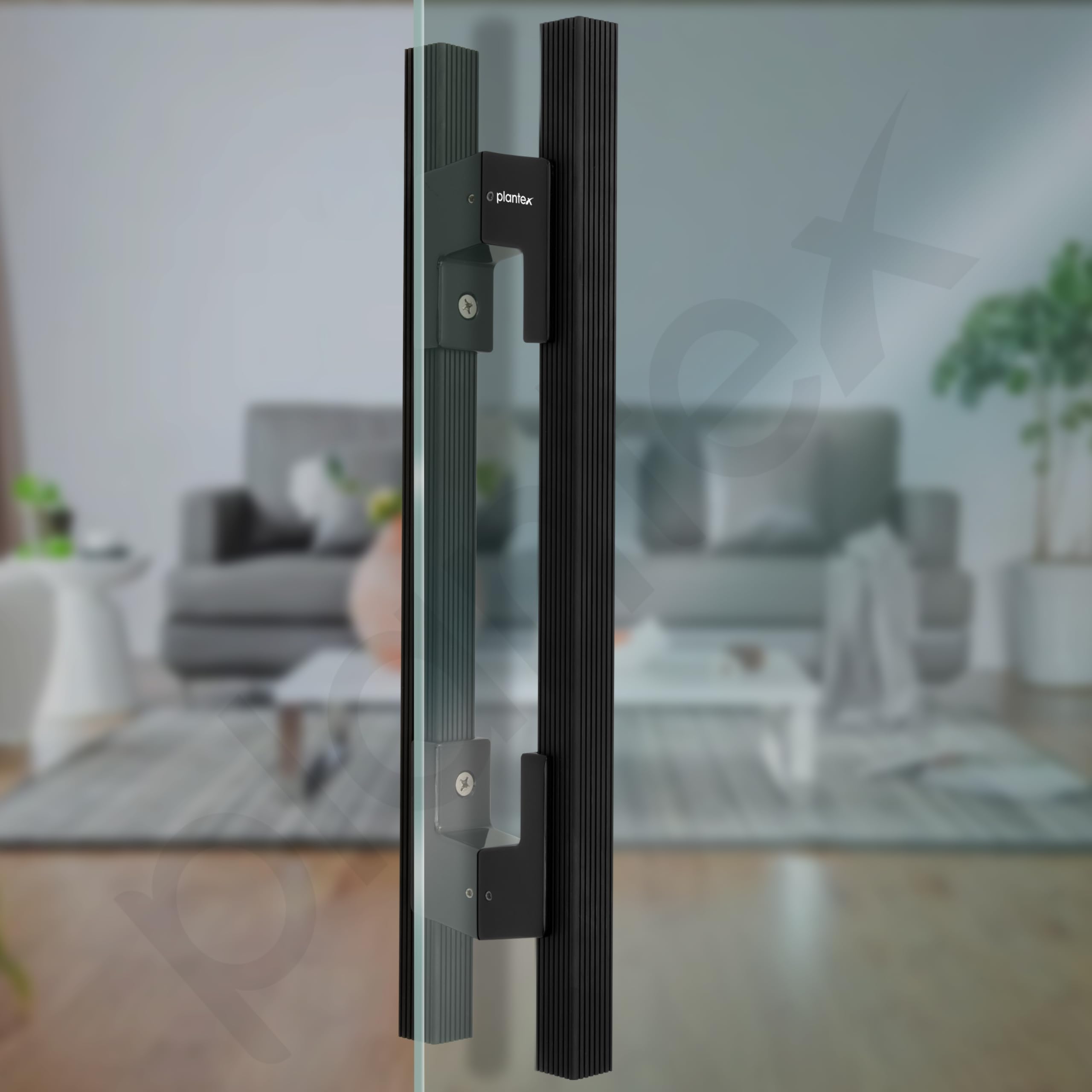 Plantex 17 Inch Main Door Handle for Wooden Doors - Pull-Push Handle Accessory (Pack of 1, Black) — Amazon image 6