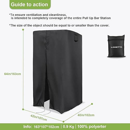 Miniatura 2 de Funda protectora para estación de barra de dominadas, 100% impermeable, para torre de potencia, soporte de inmersión de entrenamiento de fuerza en