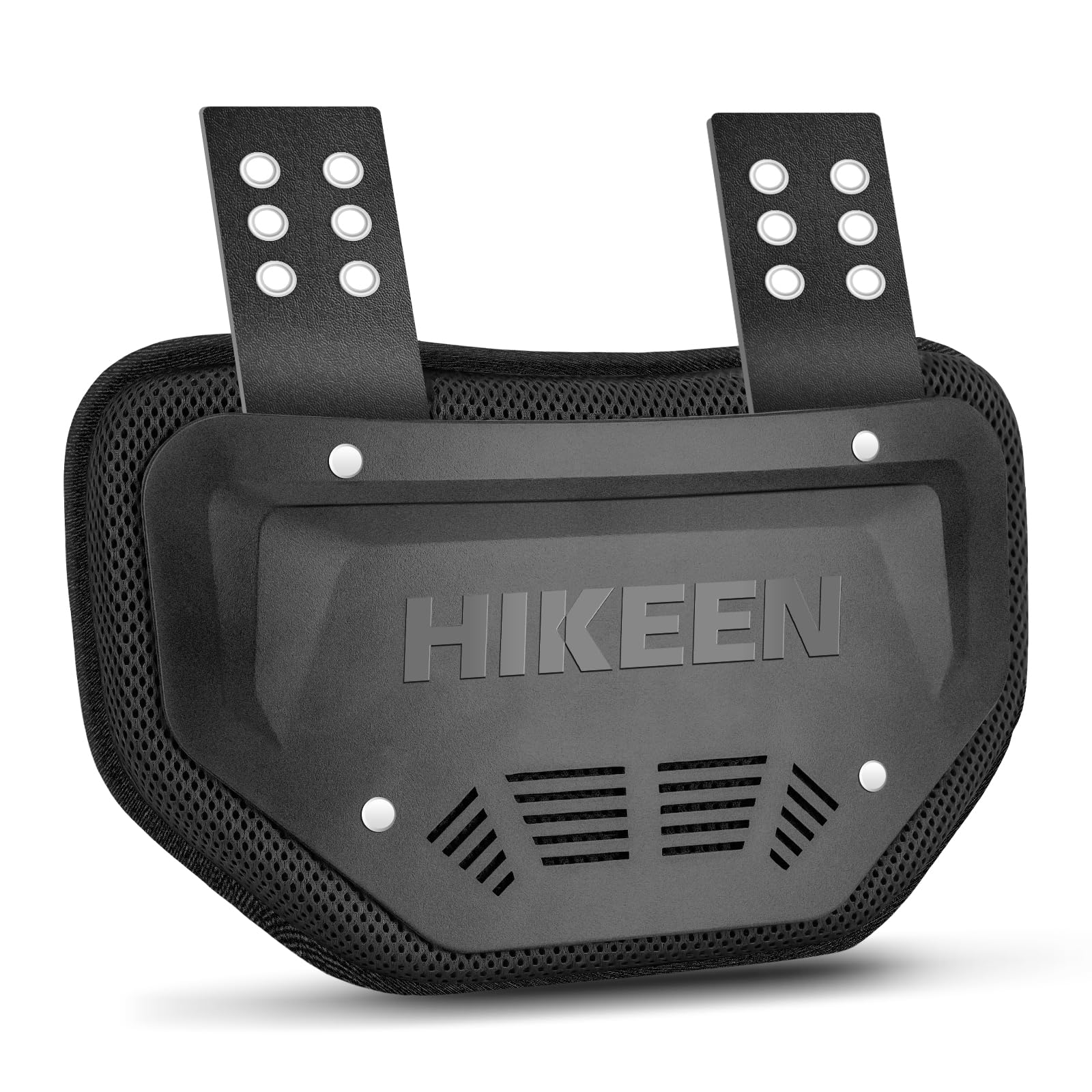 Hikeen Football Back Plate, Universal Football Backplate for Shoulder Pads, High-Impact Protective Lower Back Pad with Breathable Design for Youth