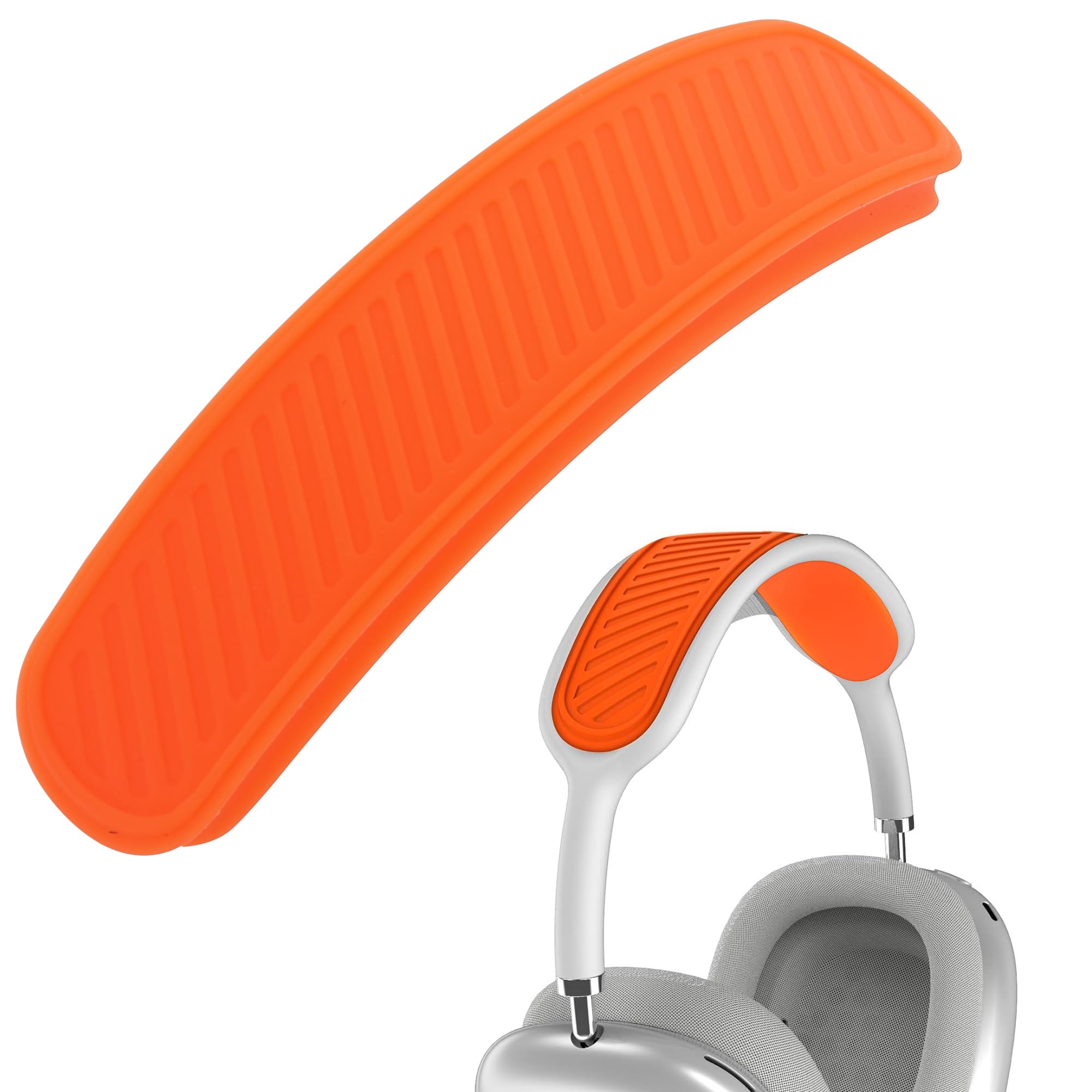 Silicone Headband Cover Replacement Headband Cushion Washable Head Top Pad Protector Compatible with Apple AirPods Max Headphones Soft & Comfort