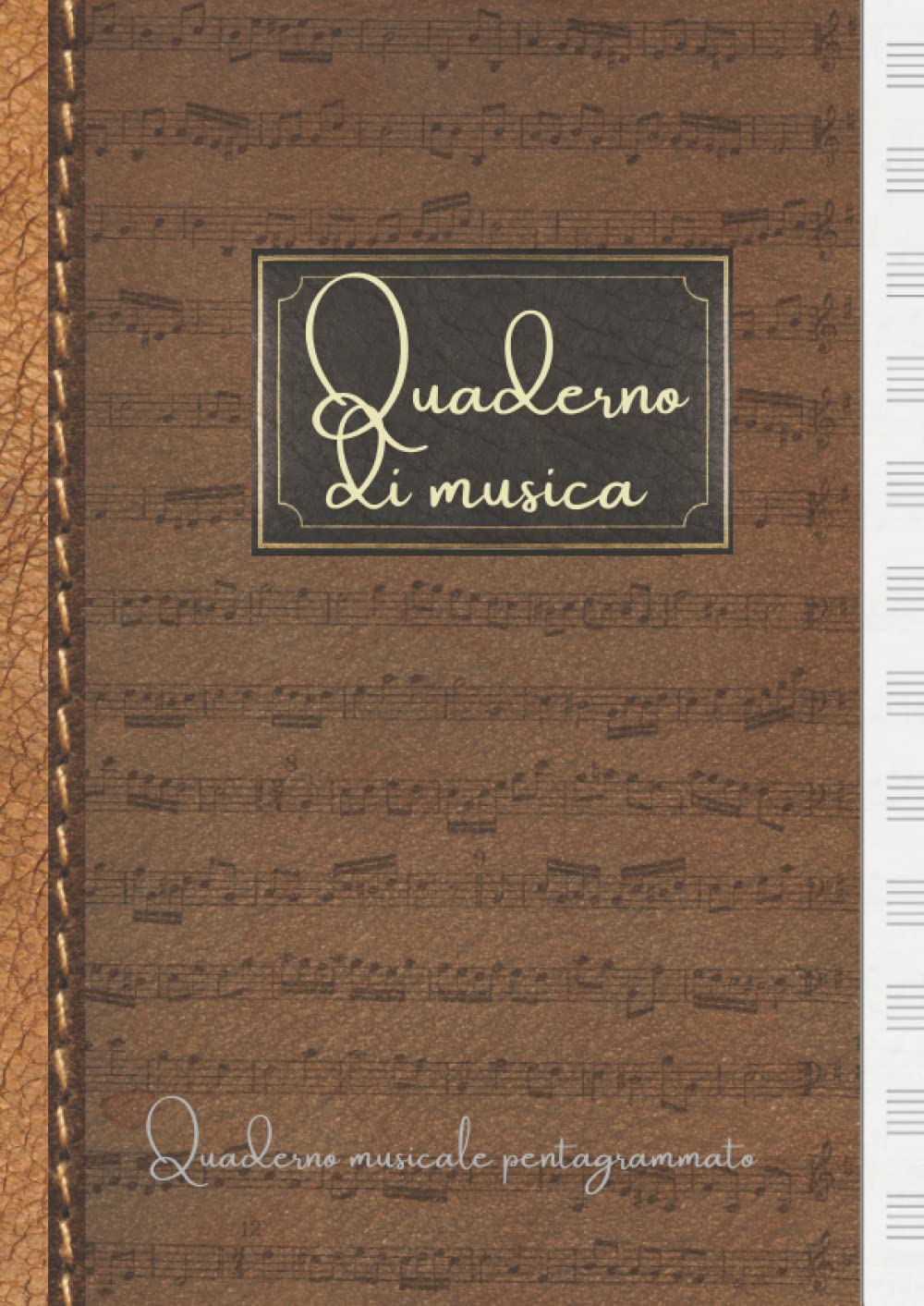 Quaderno Di Musica A4 Con 12 Pentagrammi Per Pagina - Carta Da 90 G/m² Per Composizioni E Spartiti - Foto 7