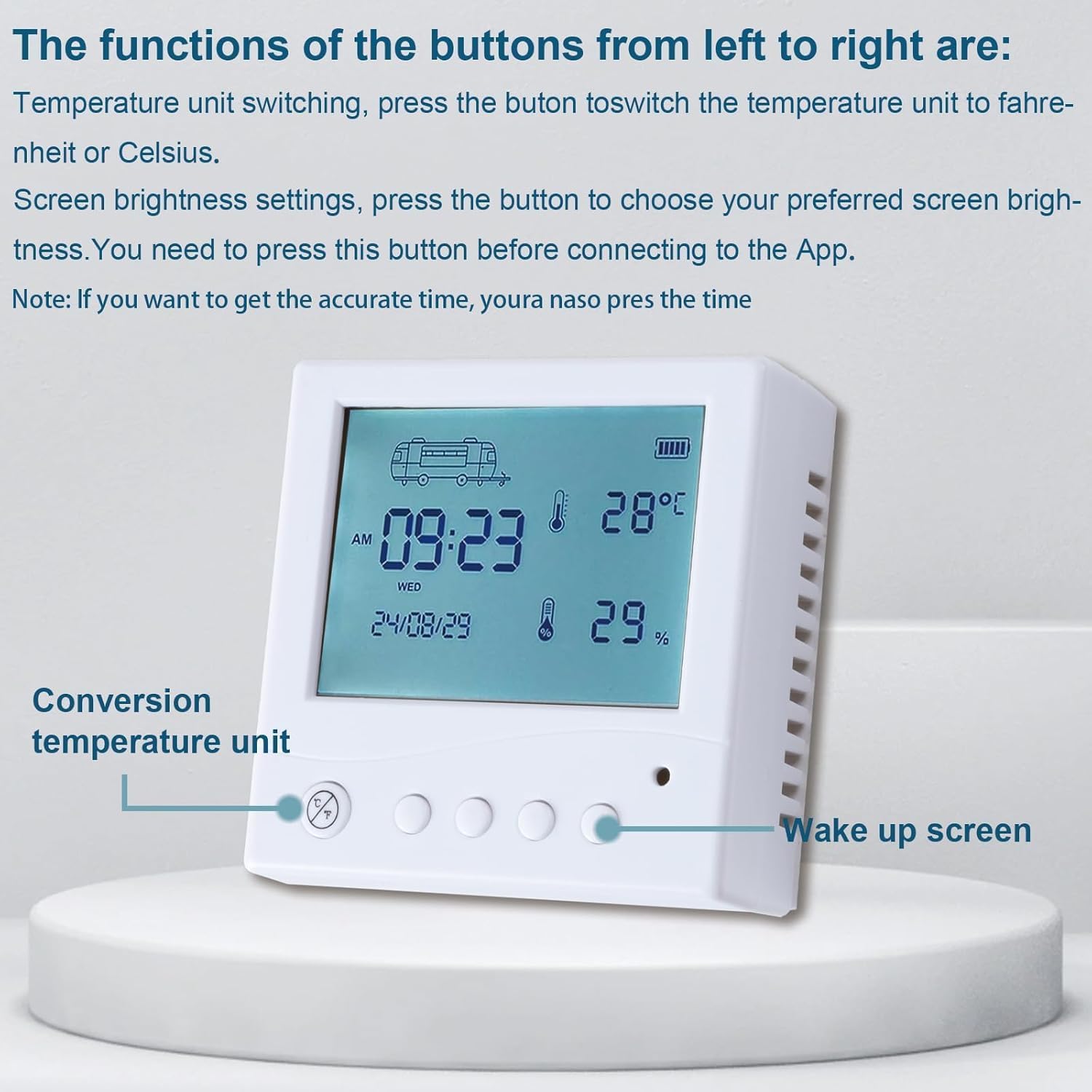 Wireless RV Leveling System,Camper Leveling System,Travel Trailer Leveling System,Compatible with LevelMate PRO Leveling System,App Enabled,Easy Install