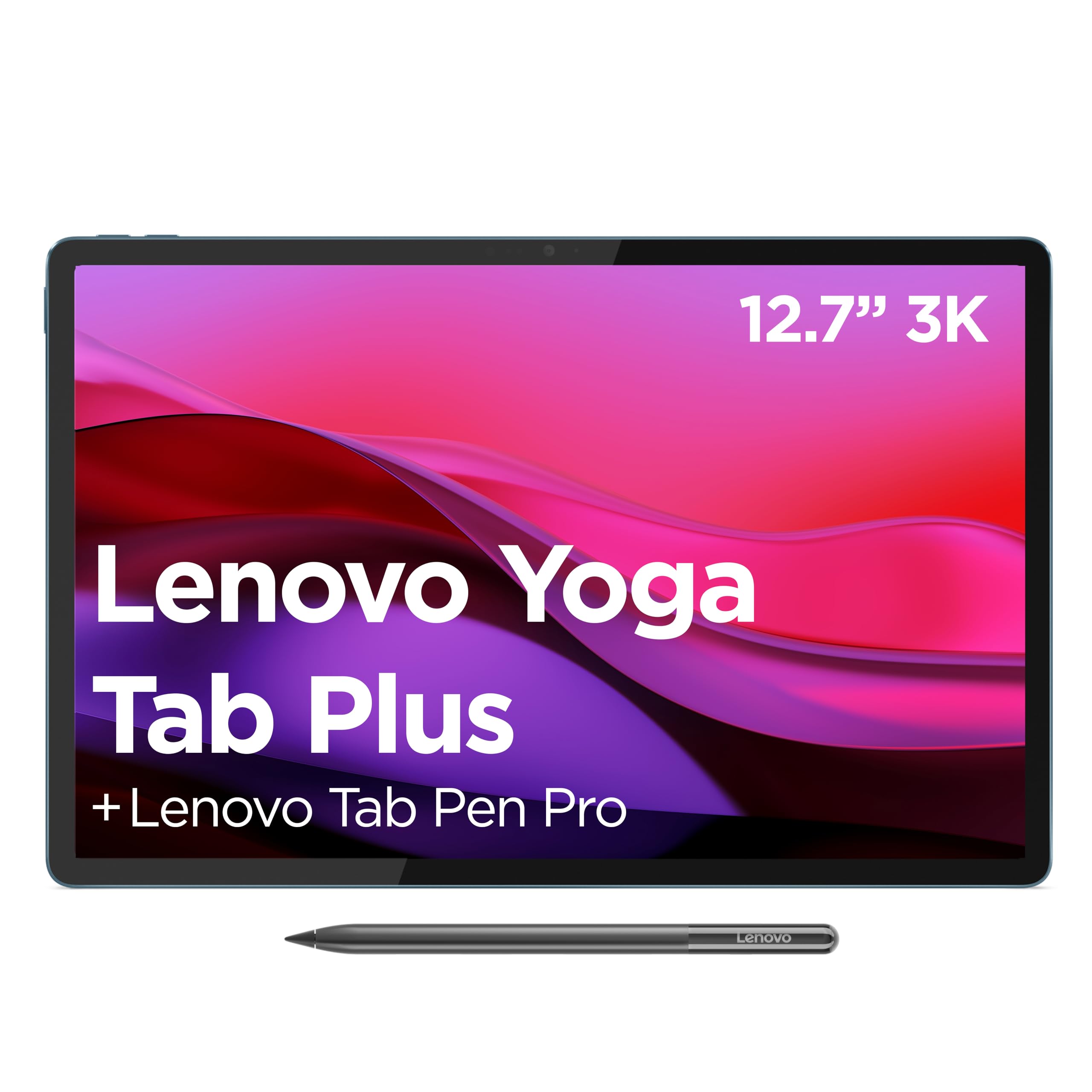 Lenovo Yoga Tab Plus - Tablette Tactile 12.7'' 3K, 144Hz (Qualcomm Snapdragon 8 Gen 3 Mobile Platform, 8Coeurs, RAM 16Go, UFS 4.0 256Go, Wifi7 + Bluetooth) Lenovo Tab Pen Pro - Seashell