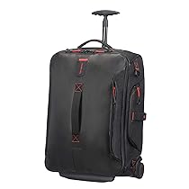 Samsonite Paradiver Light – Borsone, Zaino con 2 Ruote S, 55 cm, 51 L, Nero (Black)