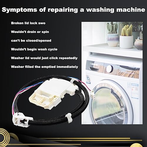 Miniatura 4 de WH08X33879 290D3070P002 Conjunto de bloqueo de la tapa de la arandela para ge Reemplazar WH08X37859 WH08X37897 12250-62 221240702 Modelos