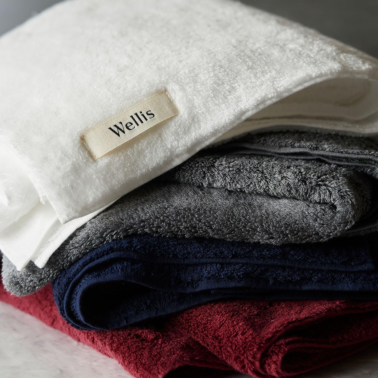 Amazon｜Wellis Sustainable cotton Bath Towel 4-pieces Gift