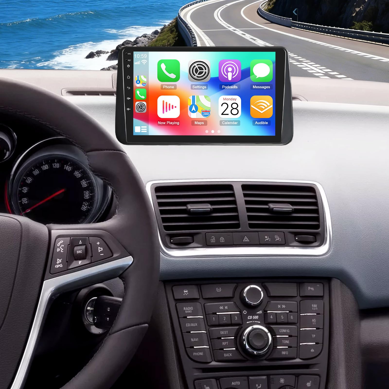 Autoradio 2+64G 9 Zoll Android 15 für Opel Meriva 2009-2014