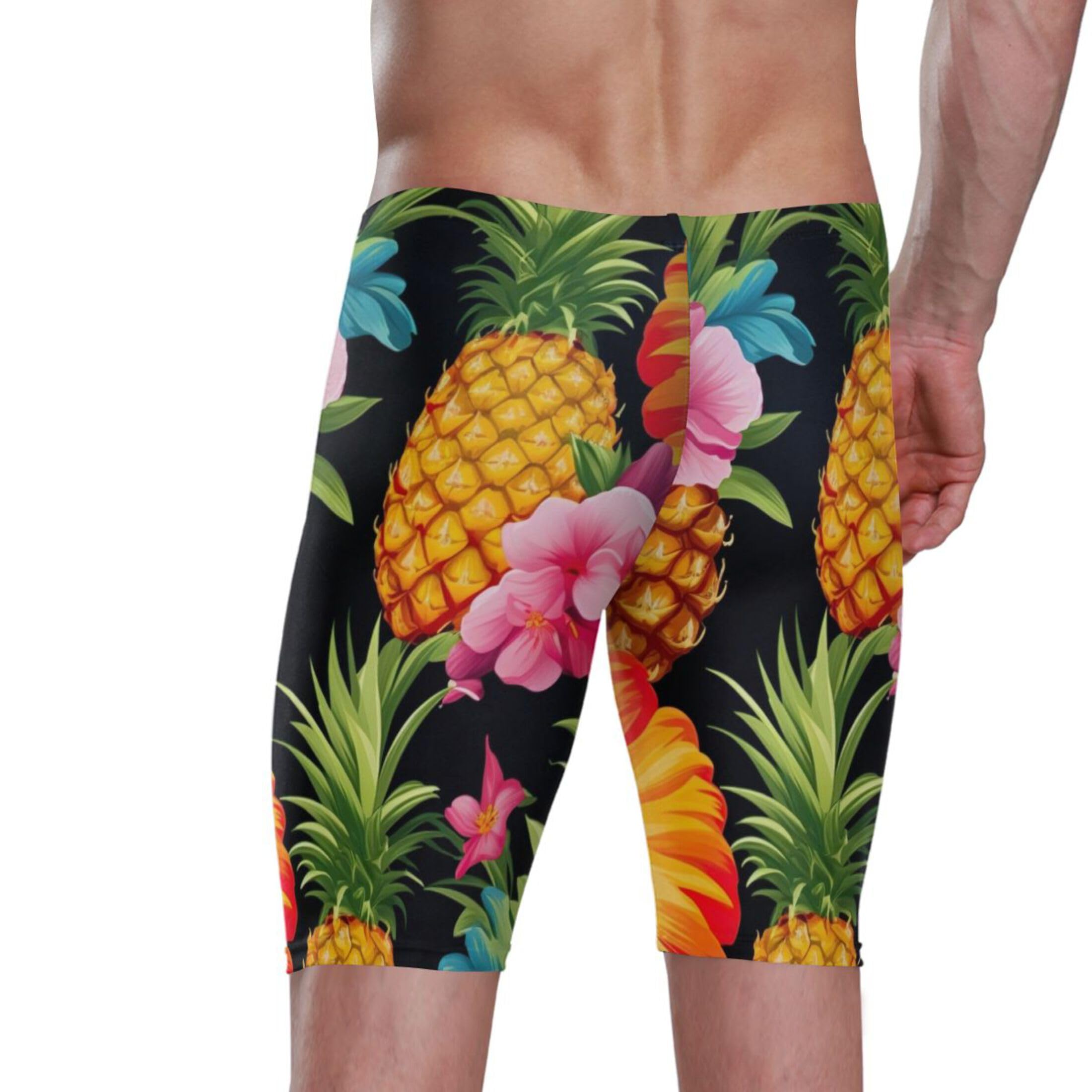 UMIRIKO Pineapple Flower Swim Jammers Swimsuit for Men XXL B0401097